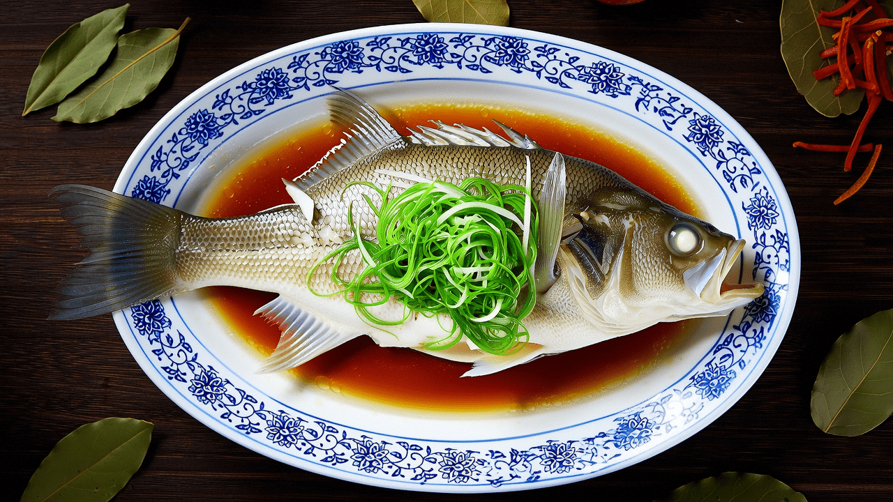 Steamed Bass Recipe - Healthy Chinese seafood dish
