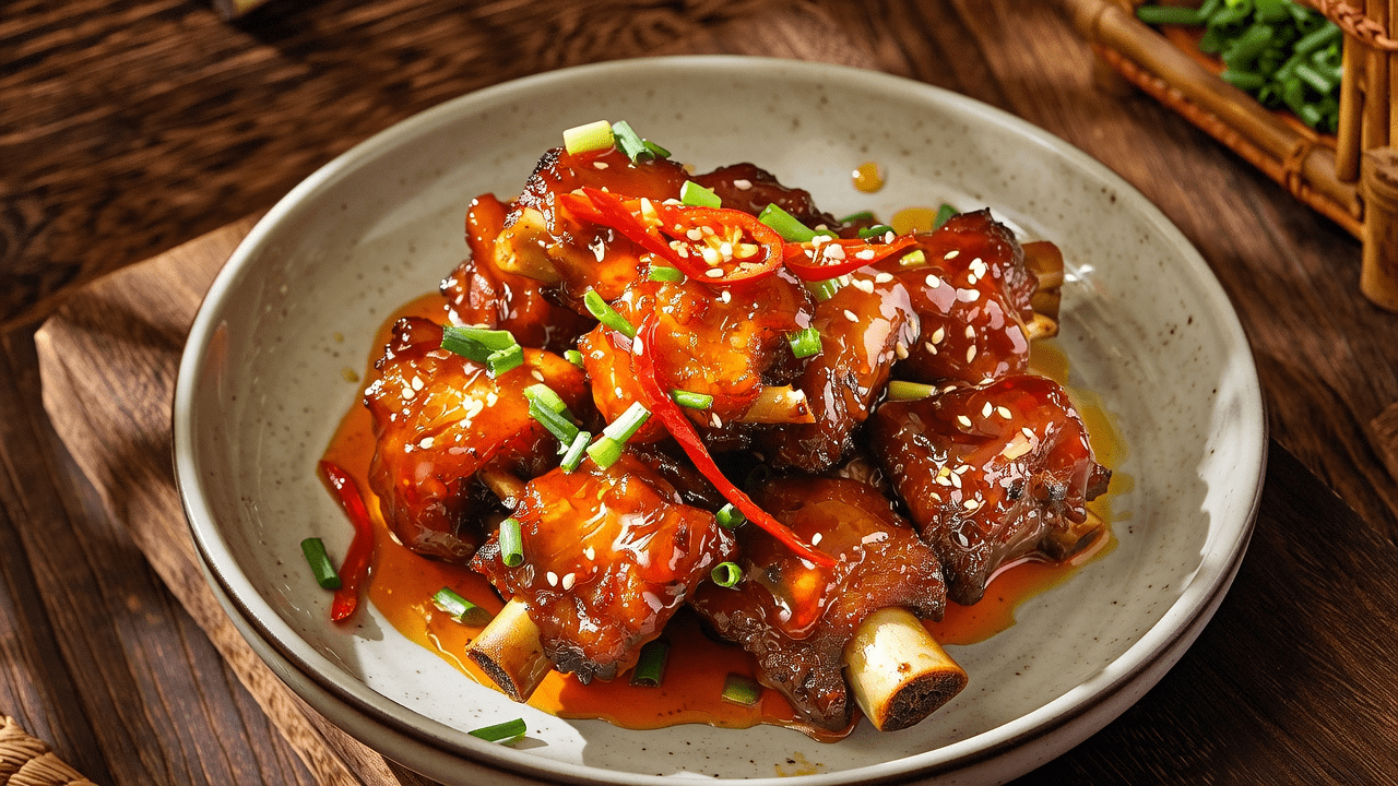 Sweet and Sour Ribs Recipe - Traditional Chinese pork dish